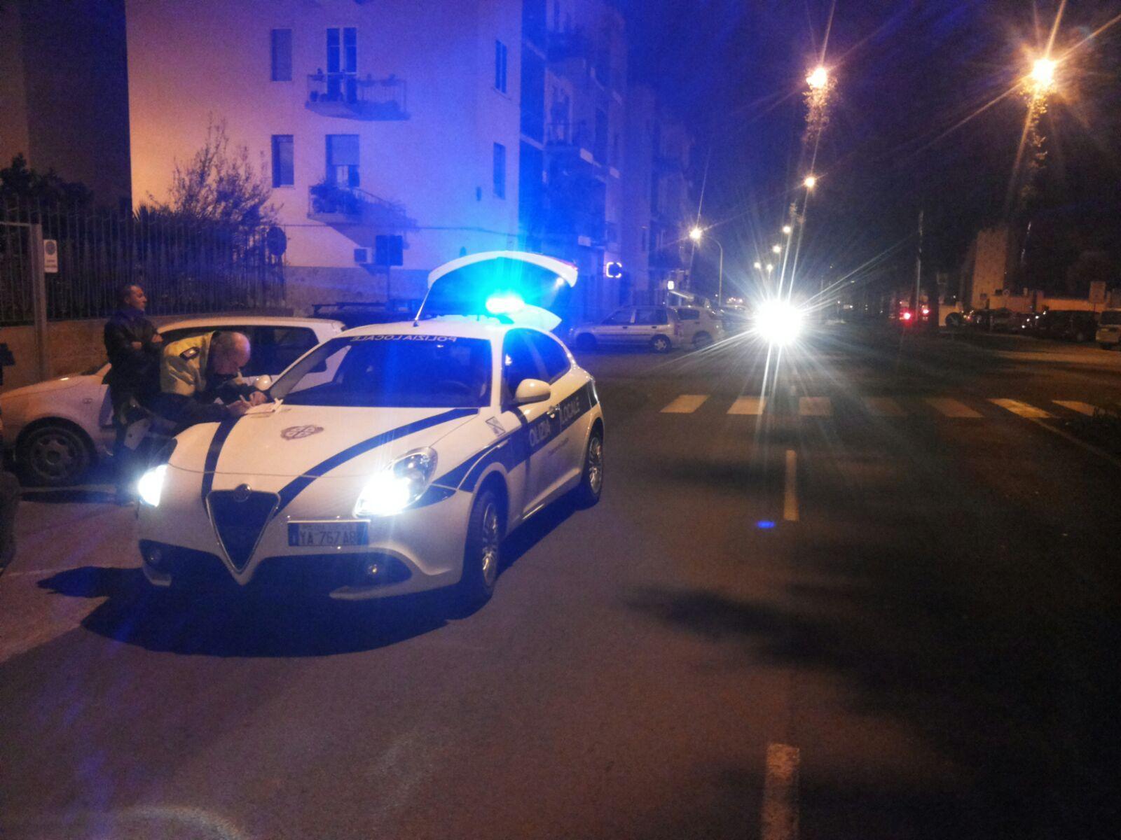L'incidente stradale in via Scano (foto Mario Rosas)