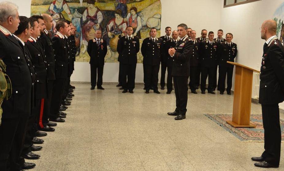La visita del comandante regionale 