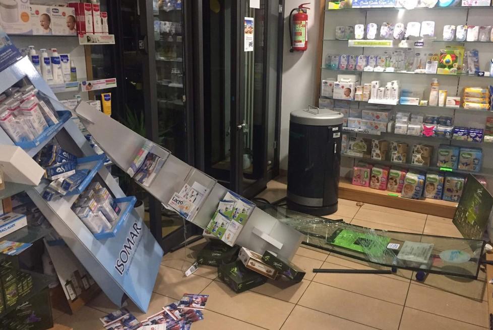 Farmacia Autodromo di Modena: spaccata e razzia 