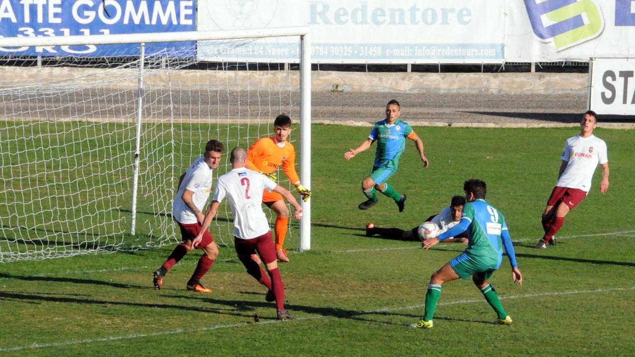 Nuorese, cinque pesanti schiaffi a Rieti