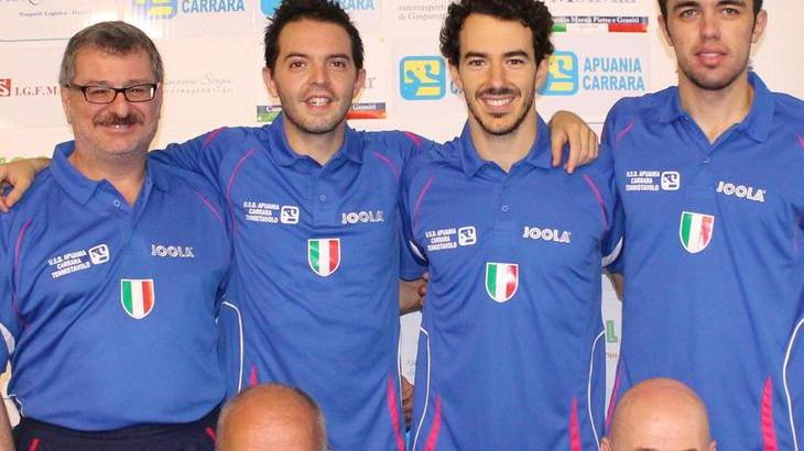 Tennistavolo, l’Apuania vincente in A1 e in A2