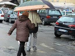 Pioggia sulle strade modenesi