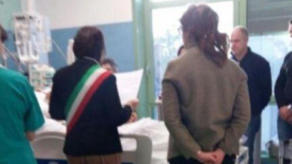 Il momento del matrimonio (foto Asl)