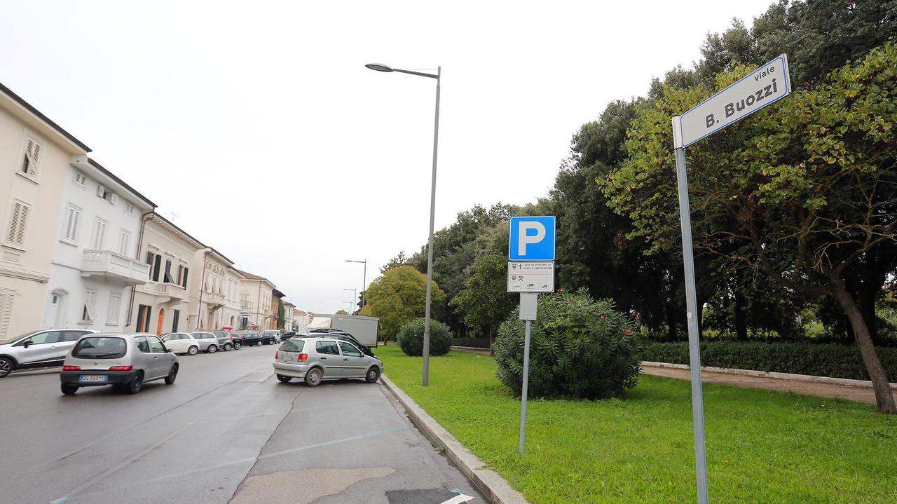 Viale Buozzi e il parco della Rimembranza a Empoli