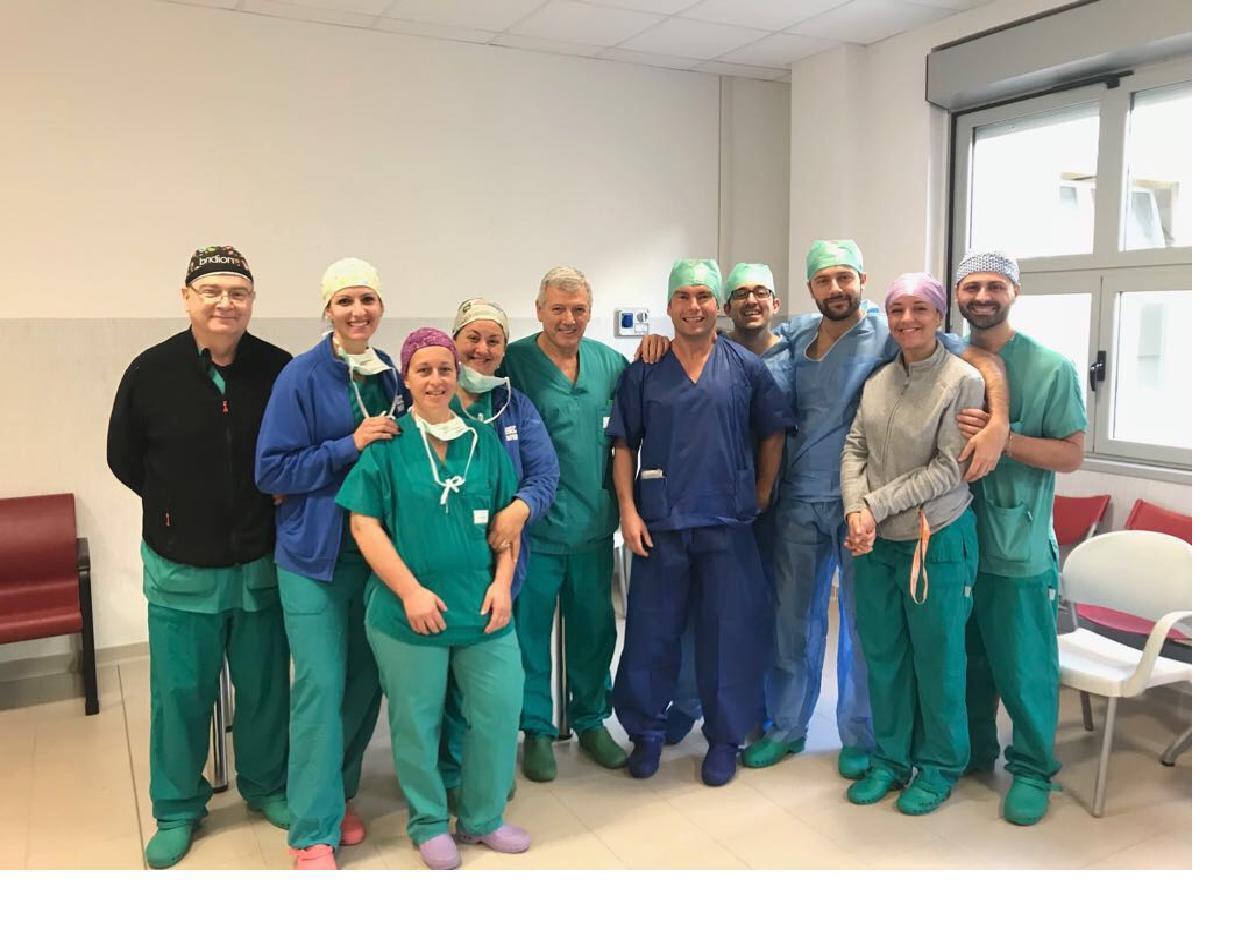 L'equipe dell'Azienda ospedaliero-universitaria pisana