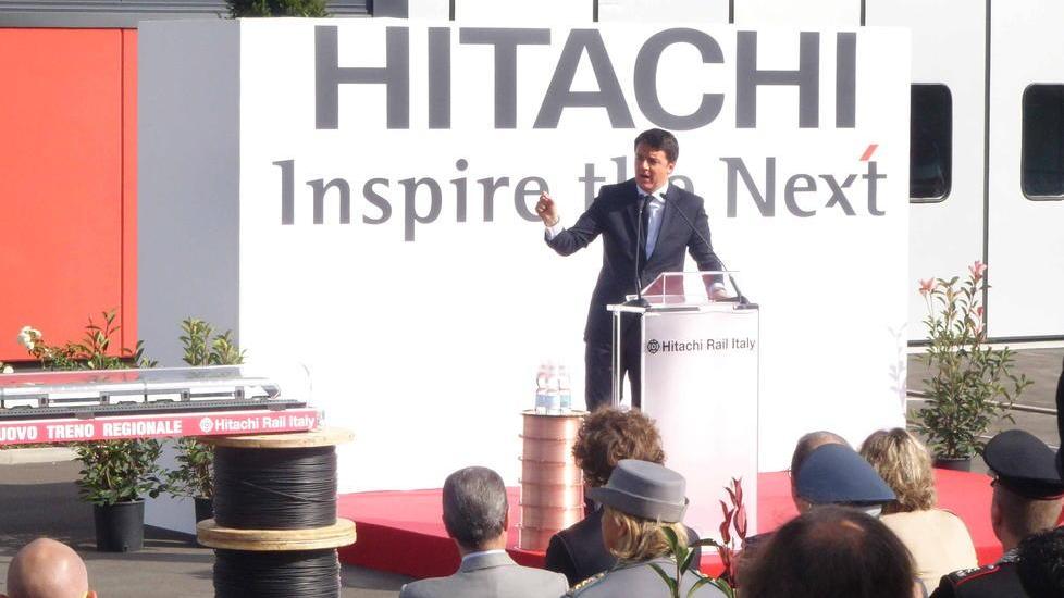 Renzi oggi all’Hitachi con i vertici locali Pd