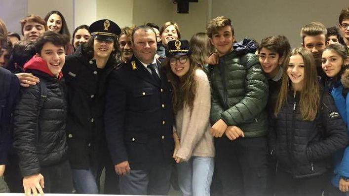 Alcuni dei ragazzi che hanno preso parte alle lezione