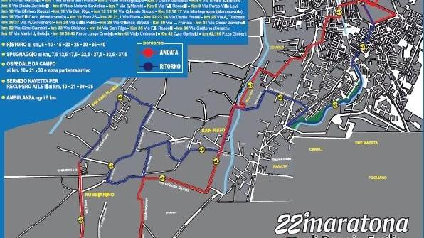L’intero percorso della gara il via alle 9 in Corso Garibaldi