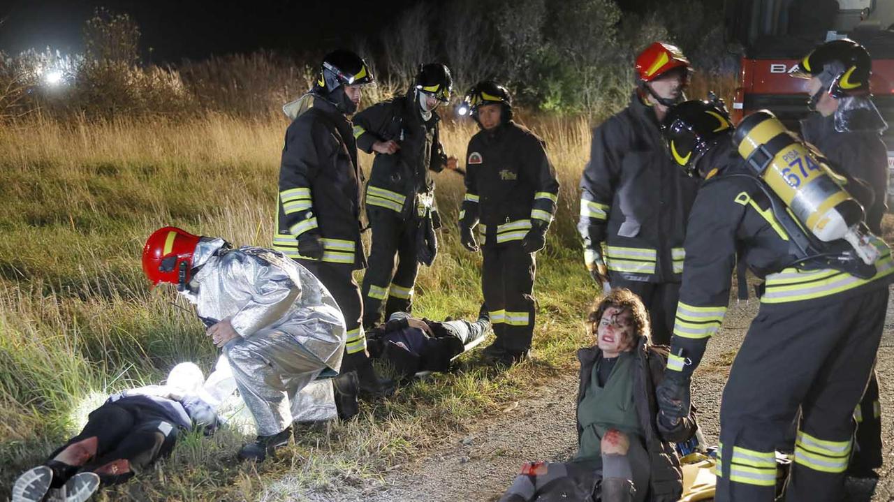 Uno dei momenti della simulazione (Foto Muzzi)