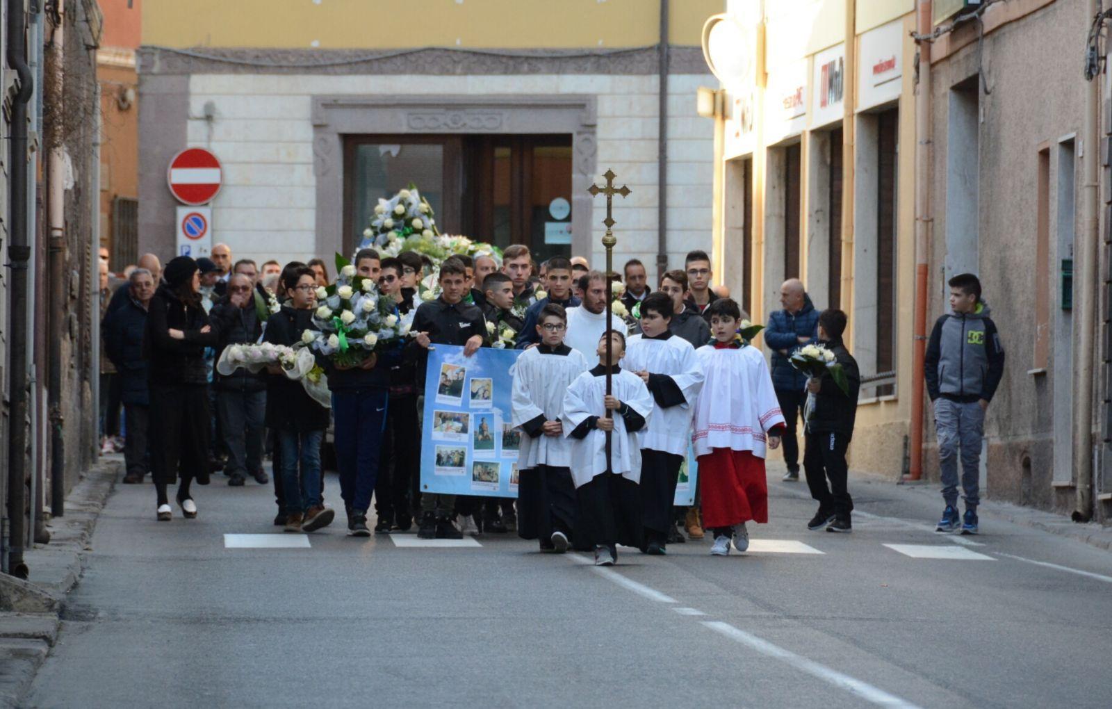 I compagni del liceo Spano di Sassari (foto Mauro Chessa)