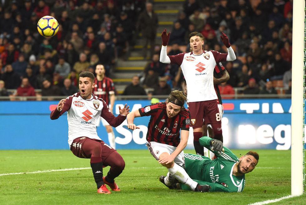 Il Milan a San Siro sbatte contro Sirigu e il Toro 