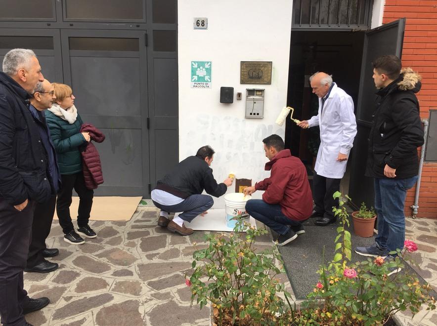 Cancellate le scritte anti islamiche 