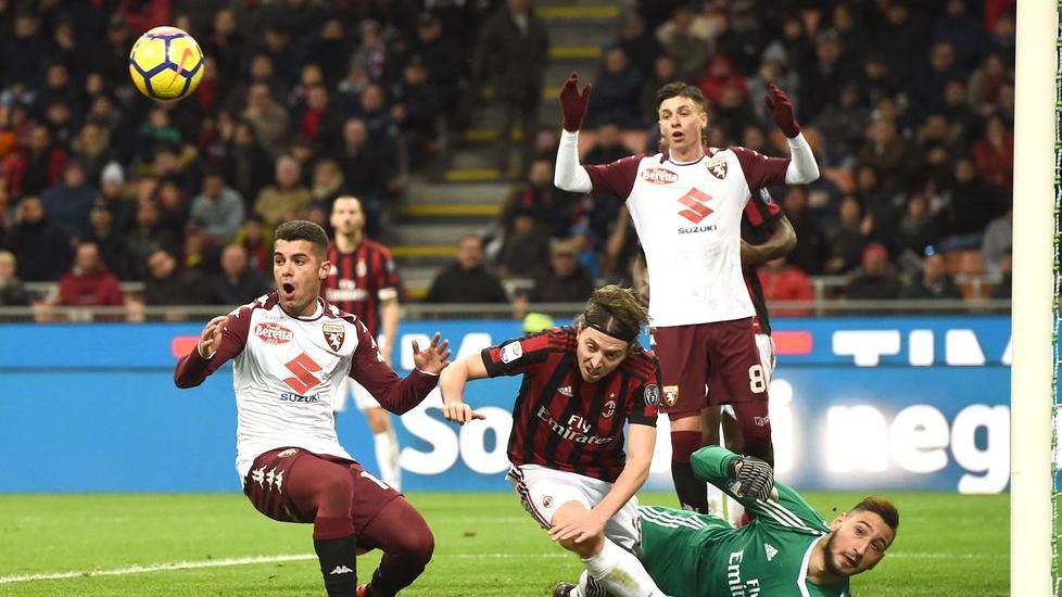 Il Milan a San Siro sbatte contro Sirigu e il Toro