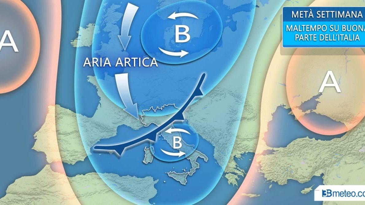 Meteo, arrivano freddo, pioggia e neve