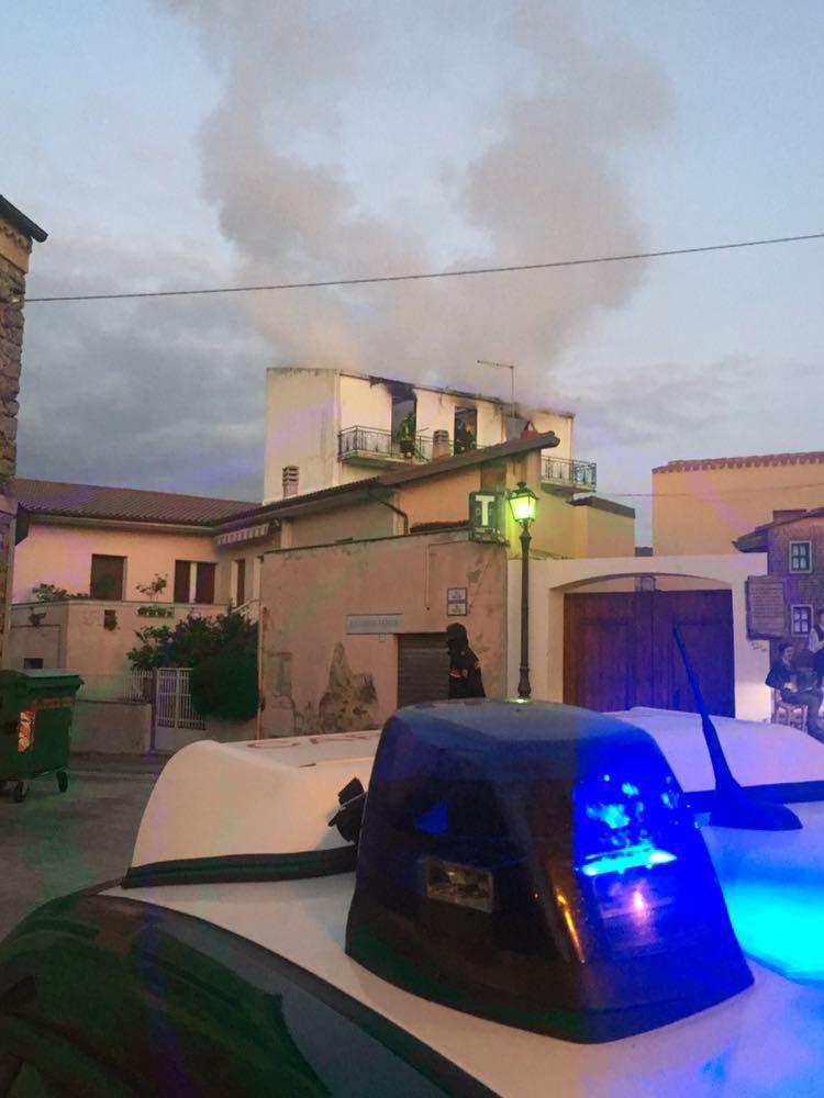 L'incendio nella palazzina