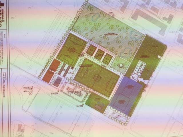 Il progetto del nuovo impianto sportivo a Paperino