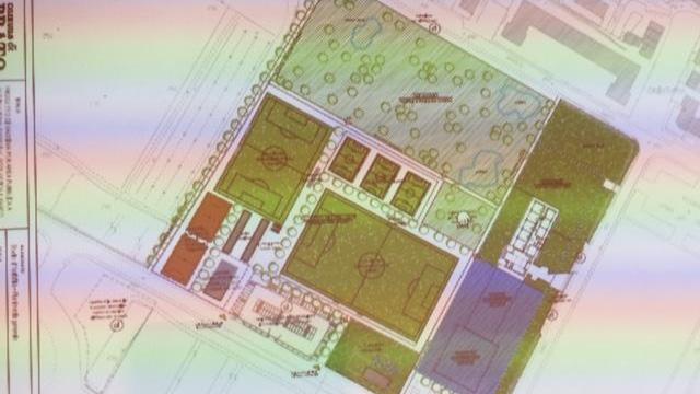 Il progetto del nuovo impianto sportivo a Paperino