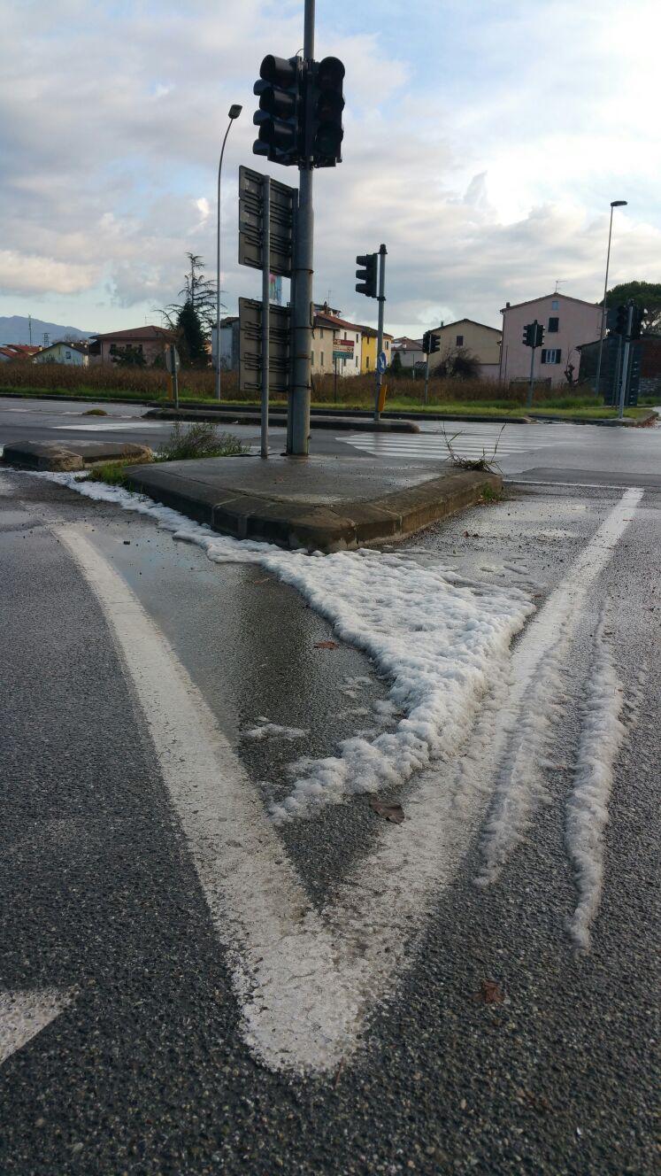 La grandine a San Donato