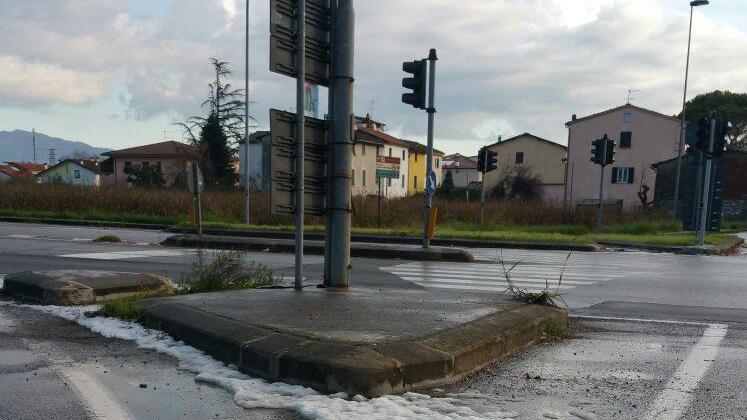 La grandine a San Donato