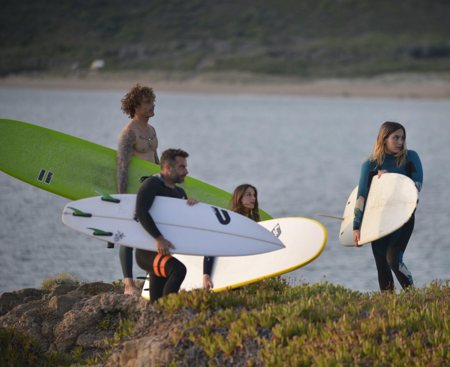 Un set dello spot diretto da David Holm nella spiaggia di Porto Ferro