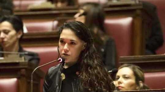 Alice Masala durante il suo intervento alla Camera il 25 novembre