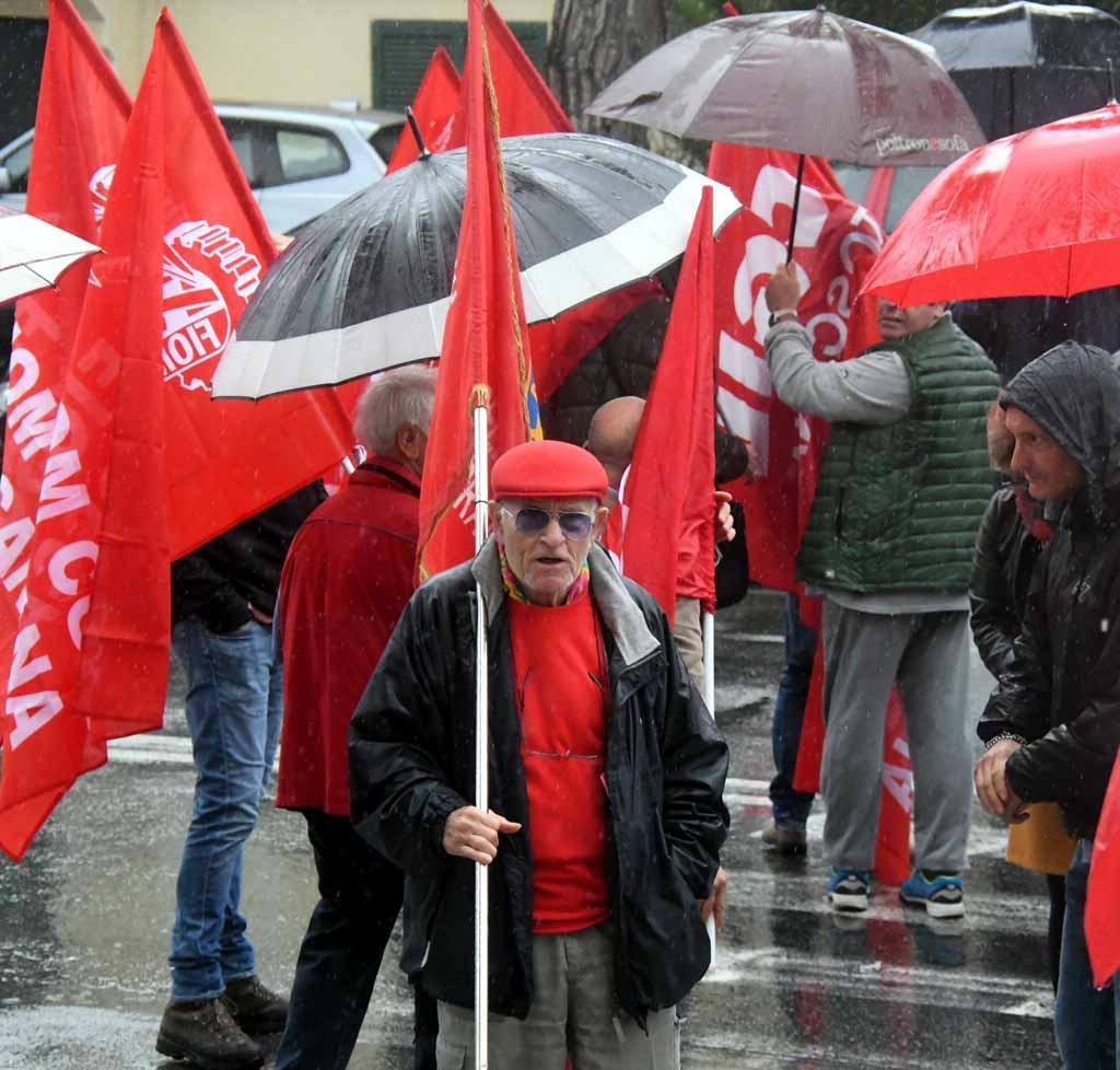 Una protesta dei lavoratori