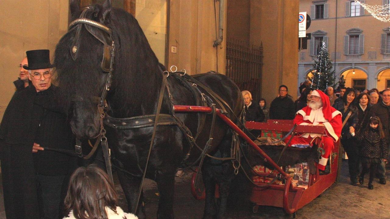 La slitta di Babbo Natale a Prato