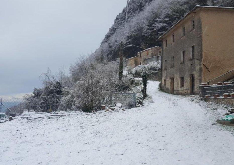 Nevicata in collina imbianca Sant’Anna 