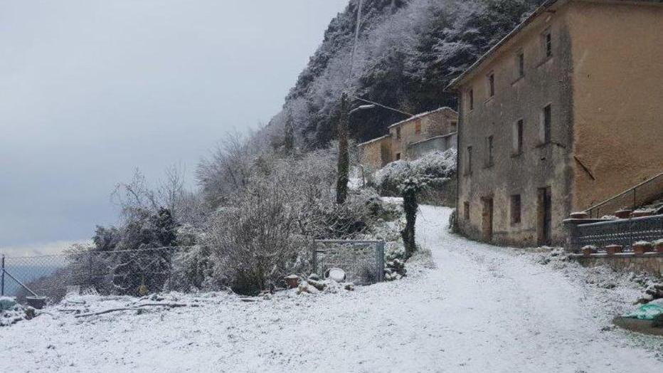 Nevicata in collina imbianca Sant’Anna