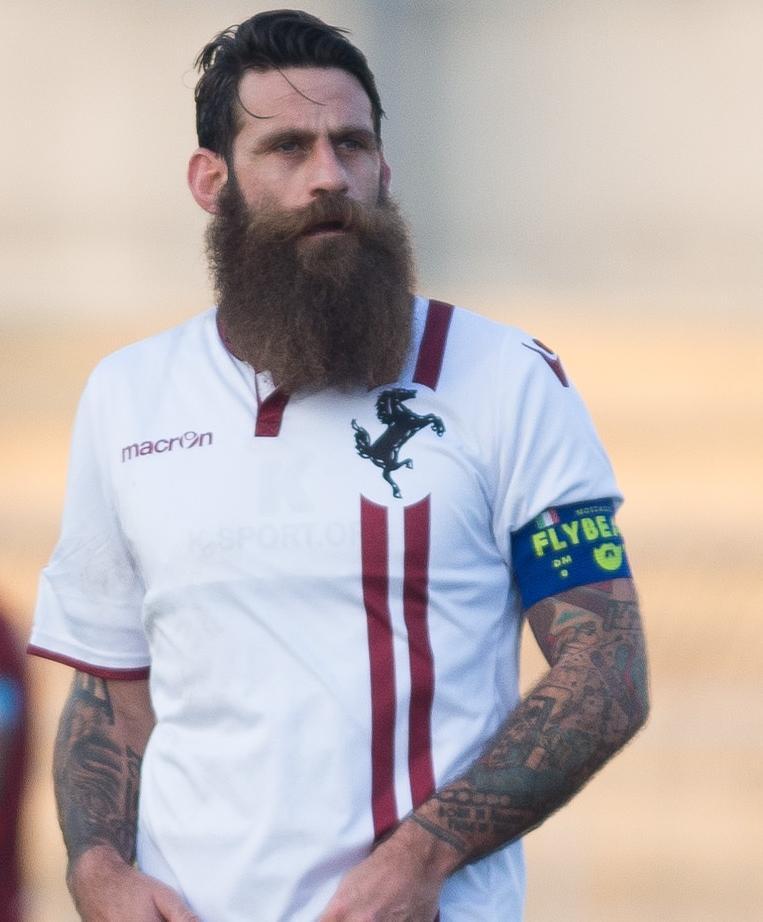 Il bomber dell'Arezzo Moscardelli