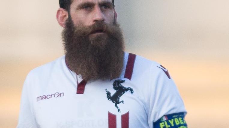 Il bomber dell'Arezzo Moscardelli