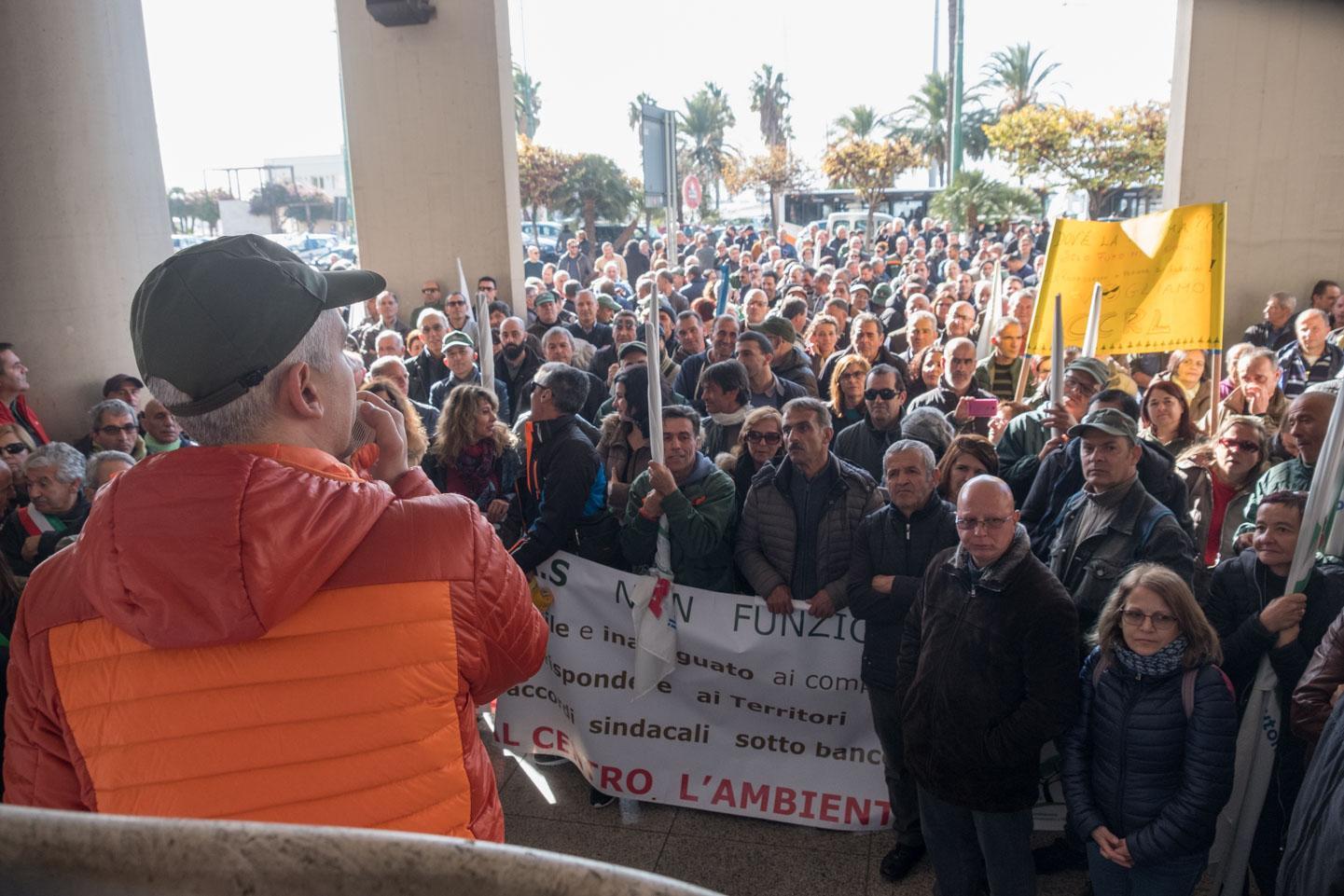 La manifestazione di Cagliari (foto mario rosas)