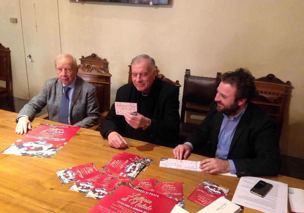 La presentazione della lotteria di Natale promossa dalla Diocesi di Prato