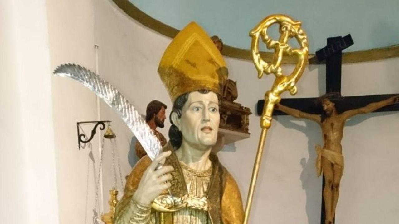 Sindia, completato il restauro della statua di San Demetrio