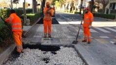 Lavori in corso in via Zeffiro