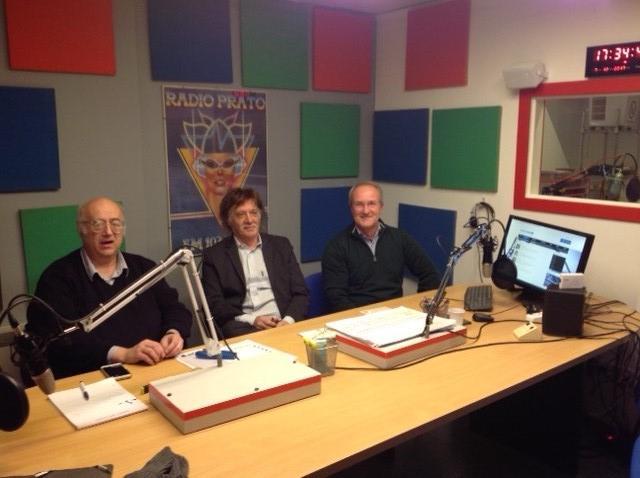 Enrico Belluomini, Jack Lombardo e Pasquale Petrella di Radio Prato web