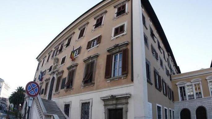 Una donna entra in Comune e danneggia vasi e finestre