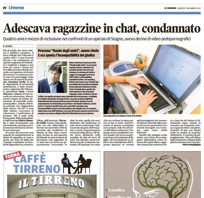 Adesca ragazzine 4 anni e mezzo all’operaio 