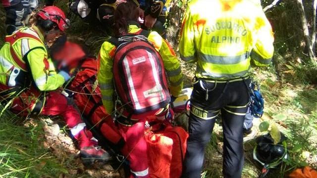 Il soccorso alpino in una foto di archivio