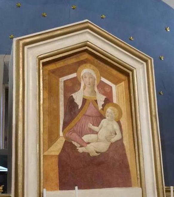 Restaurato l’affresco