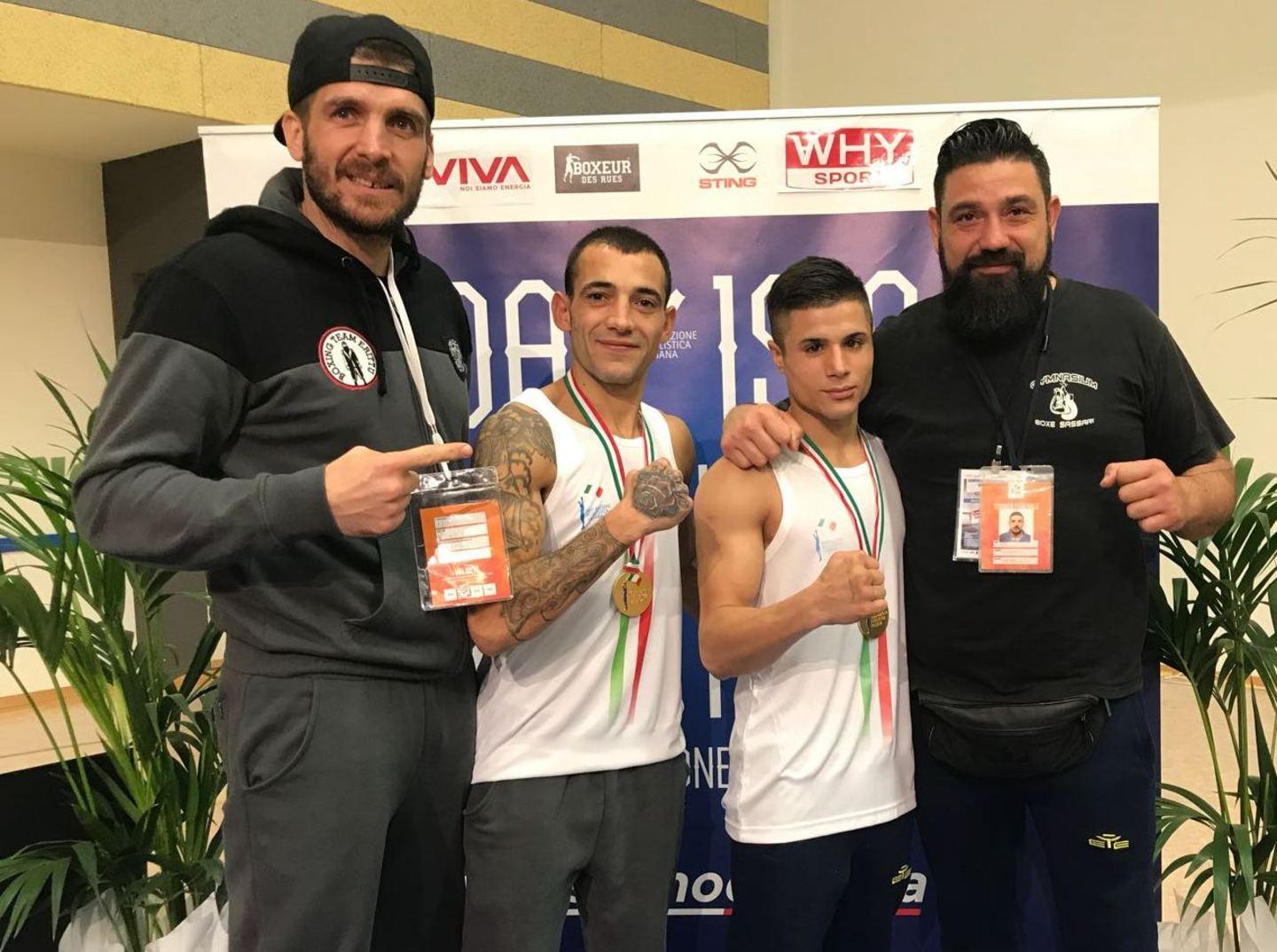 Tore Erittu e Manuele Marras con i due campioni italiani