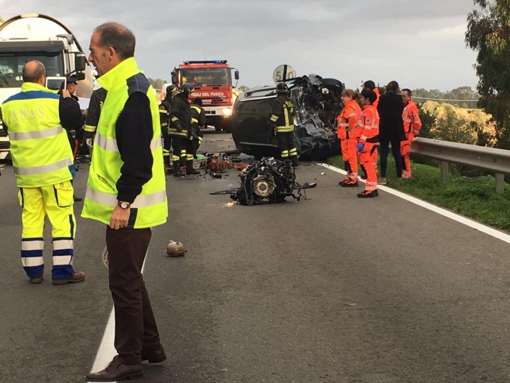 Una drammatica immagine dell'incidente di Villacidro