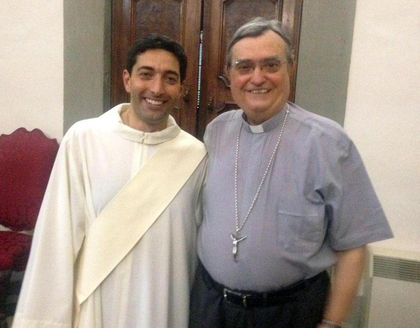 Marco Galgano e il vescovo di Prato, Agostinelli