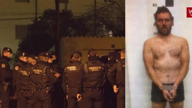 La Guardia Civil e Igor/Norbert dopo la cattura