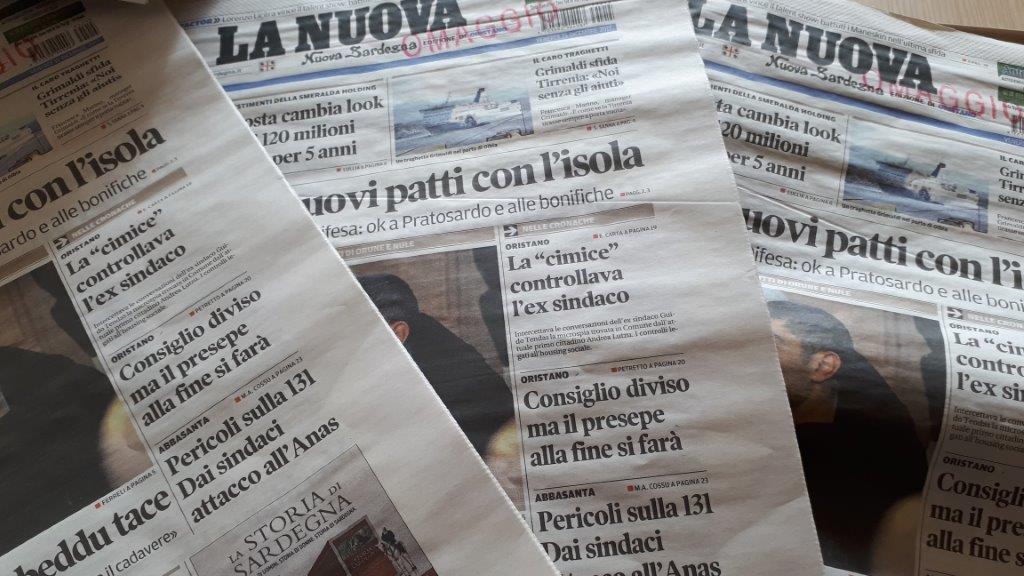 Copie piratate: la Nuova Sardegna denuncia e chiede il risarcimento danni