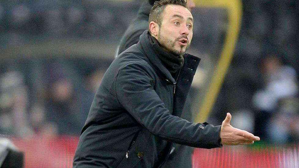 De Zerbi al suo Benevento «Solo un risultato in testa»