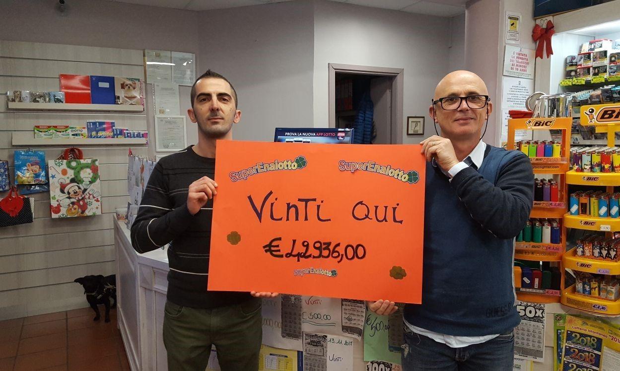 Vinti al Superenalotto 43mila euro