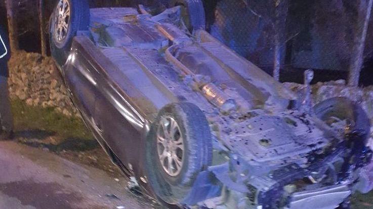 Cappotta con l’auto, positivo all’alcoltest