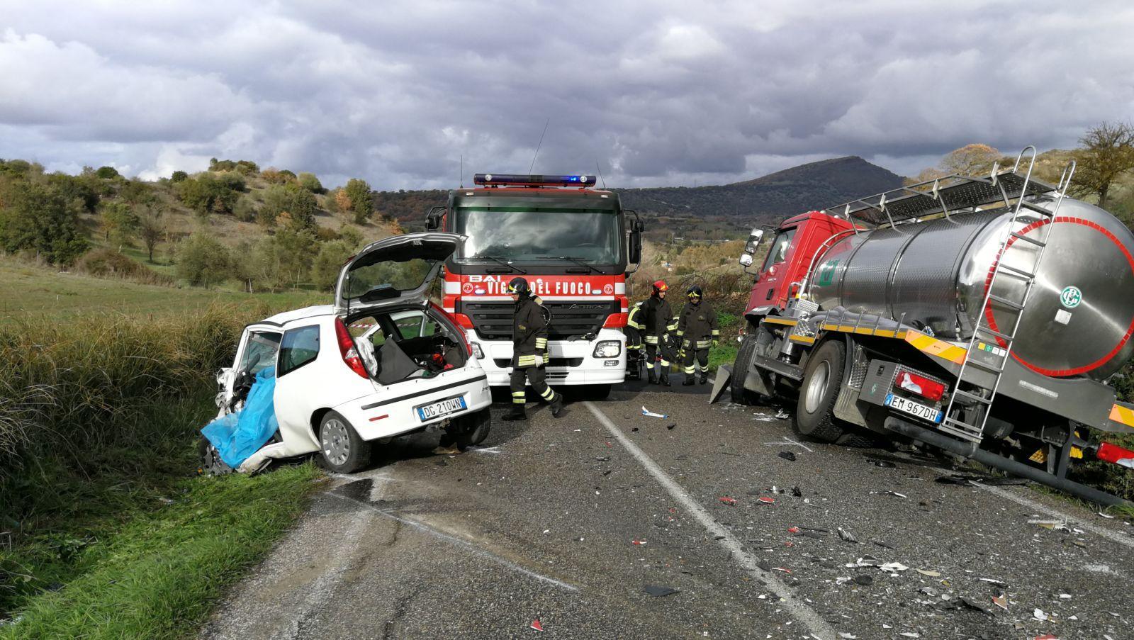 L'incidente in cui ha perso la vita Giovanni Pes (foto Mauro Chessa)