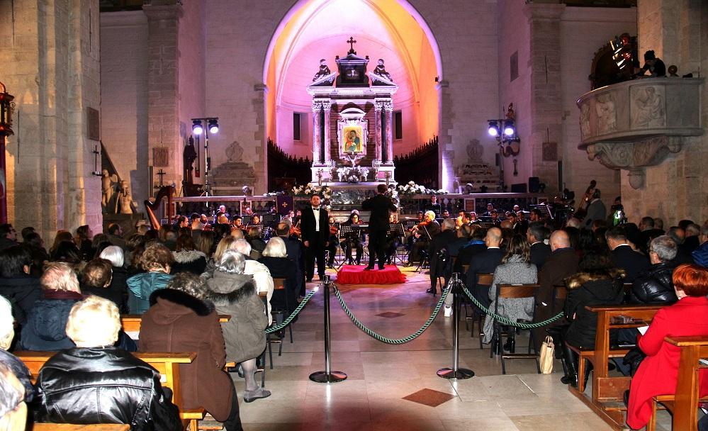 Un momento del recital in Cattedrale